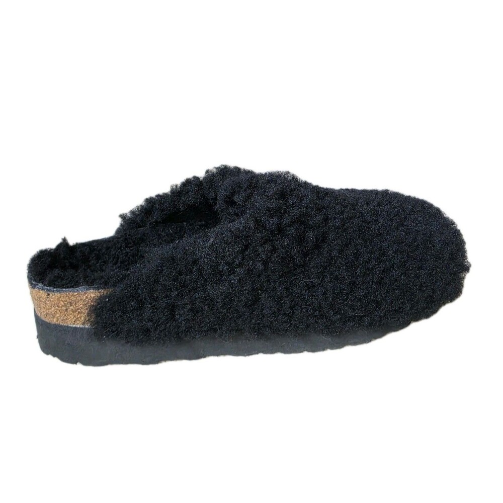 Birkenstock Papillo Boston Big Buckle Flex Platform Shearling Teddy Black 37 - Picture 7 of 10